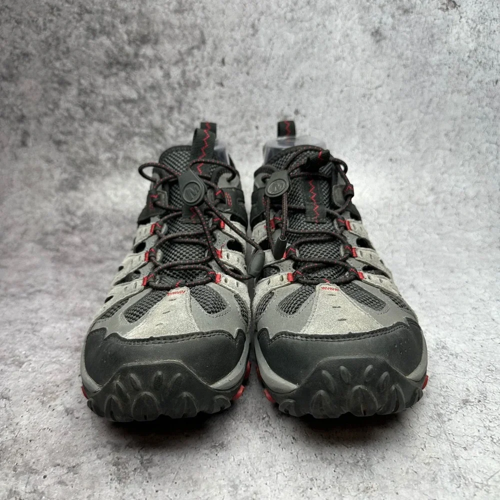 Merrell Accentor 3 Sieve Mens Size 10 Grey Black Red Hiking Sandals J135177 Rock